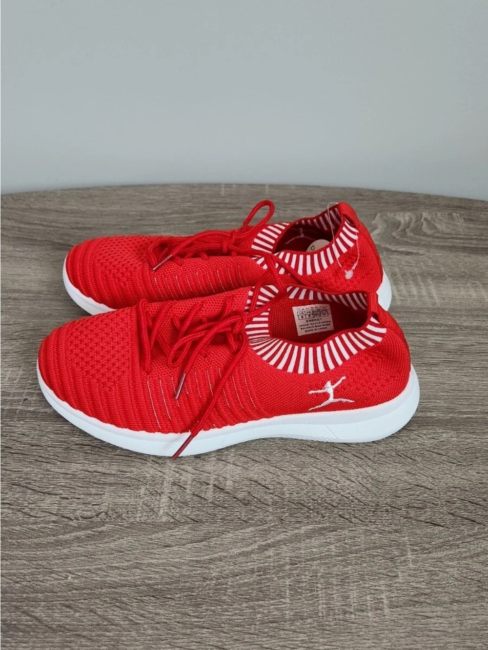 Danskin Red Knit Women's Athletic Sneakers